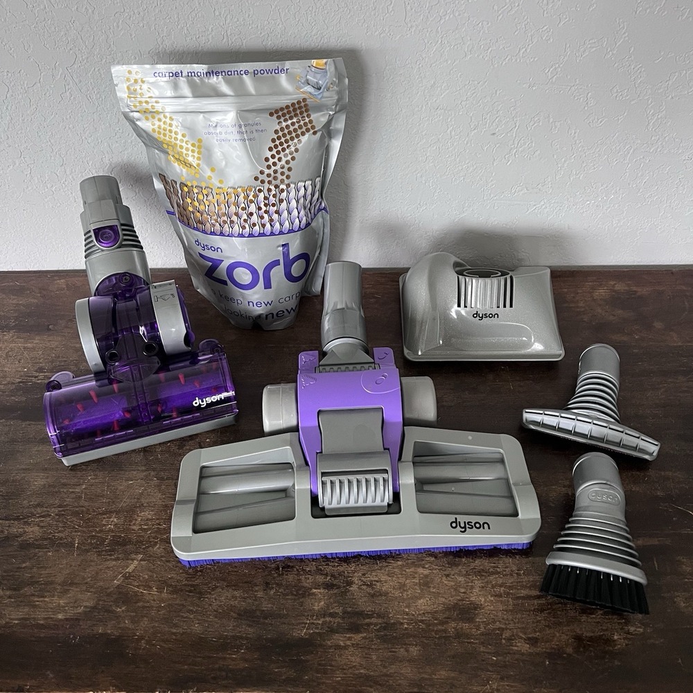 Dyson Vacuum Cleaner Purple Head Brush Attachments Replacement Parts Set Of 6